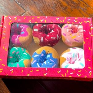 Colorful Donut print socks